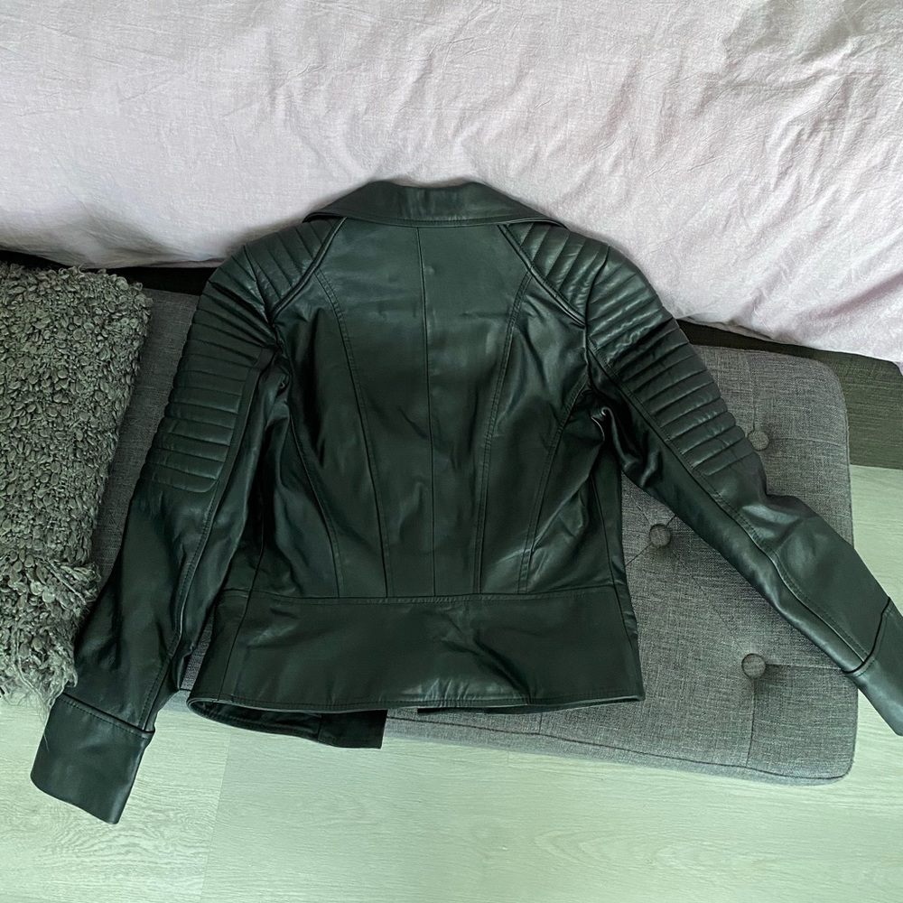 Leather Biker Jacket - Picture 2 of 6